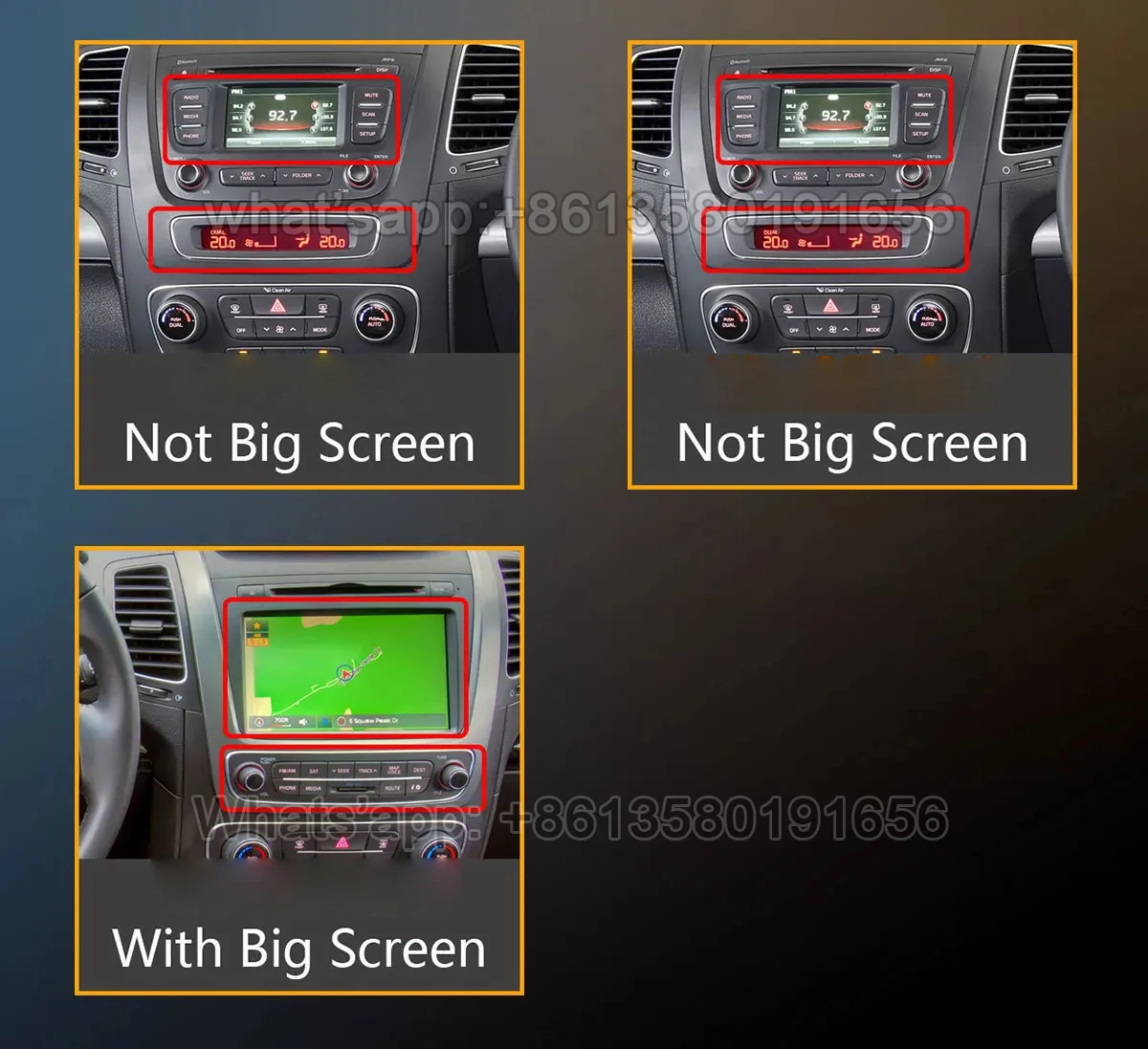 12+256G for Kia Sorento 2012 2013 2014 2015 Car Radio Carplay Multimedia Player GPS Navigation Autoradio 4G Auto Android Orignal