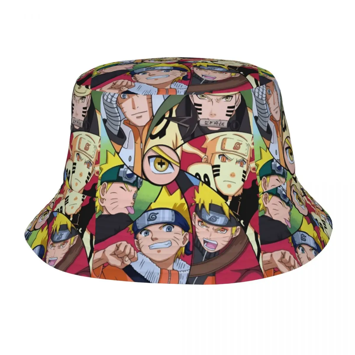 Maßgefertigte U-Uzumaki N-Naruto Anime Fischerhüte für Damen und Herren Modische Sommer Strand Sonnenhüte
