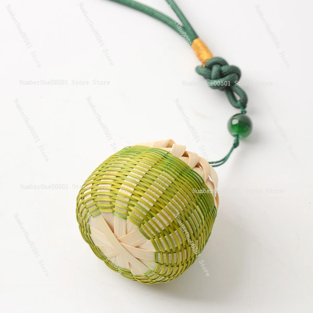 

Handwoven Bamboo Sachet Pendant Hanfu Accessory Car Hanging Ornament Traditional Craft Decor Natural Fiber Weaving Art