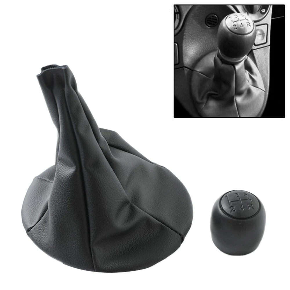 Car Pu Leather Gear Gaiter Gaitor Shift Collar Boot Dust Cover For Fiat 500 500c Panda 2003 - 2006 2007 2008 2009 2010 2011 2012
