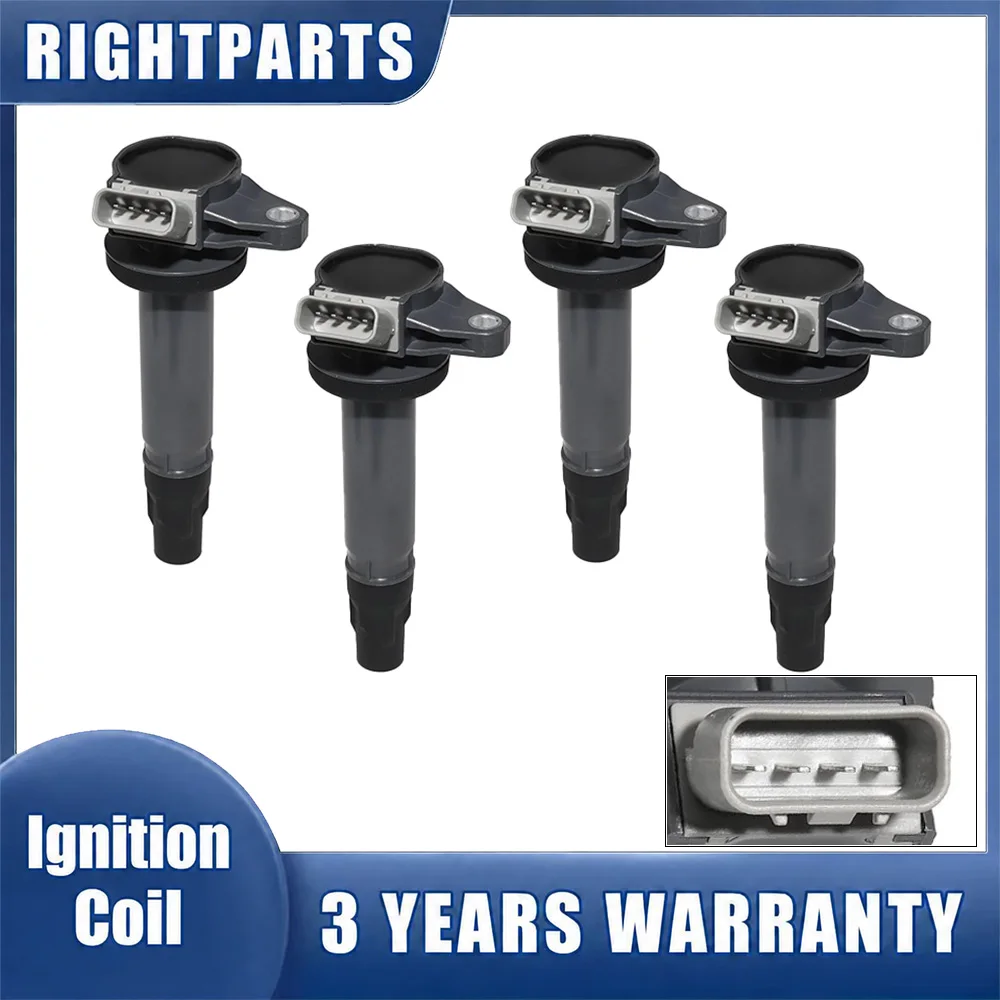 4pcs New Ignition Coil 19070-B1020 For Toyota Avanza Rush Soluna Vois BB Lite Passo Sette 3SZVE Daihatsu 1.3L 1.5L 2000-2012