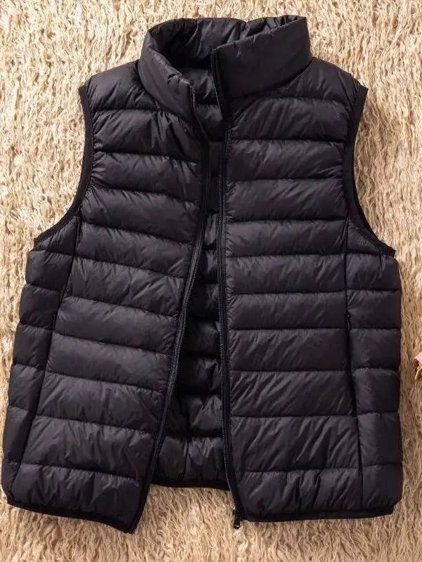 

Унисекс легкий пуховый жилет с воротником-стойкой, внутренняя подкладка из 100% хлопка, для городских прогулок, теплый, на молнии, эксклюзивно для O2O