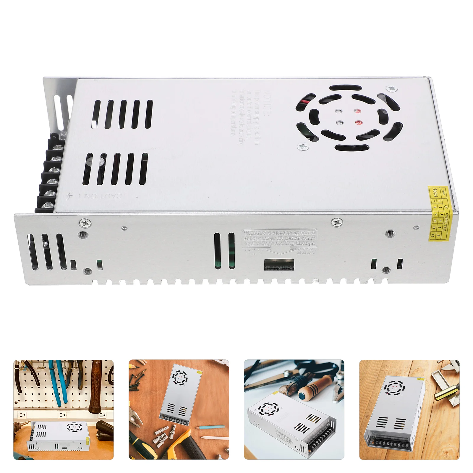 12V 60A 720W Regulated Switching Power Supply Adapter for LED Lights and Security Universal V to 264V Convert