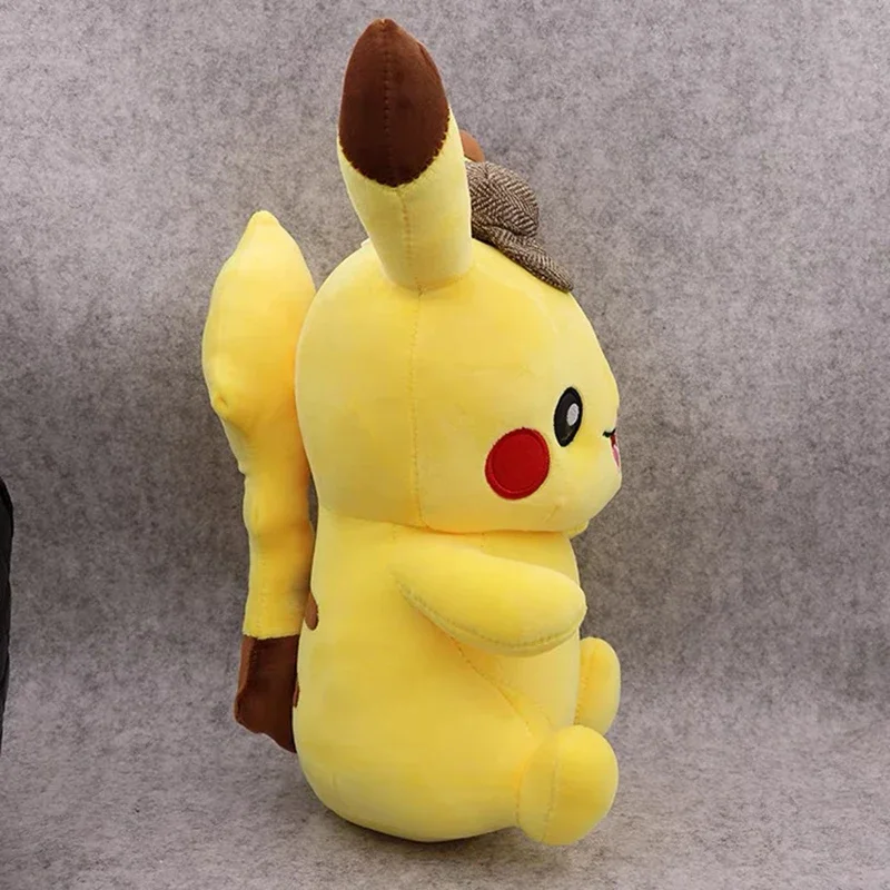 Pokemon Pikachu juguetes de peluche Pokémon Anime Plushie muñecas 30/50cm lindo almohada de peluche Detective Pikachu regalo de Navidad para niños