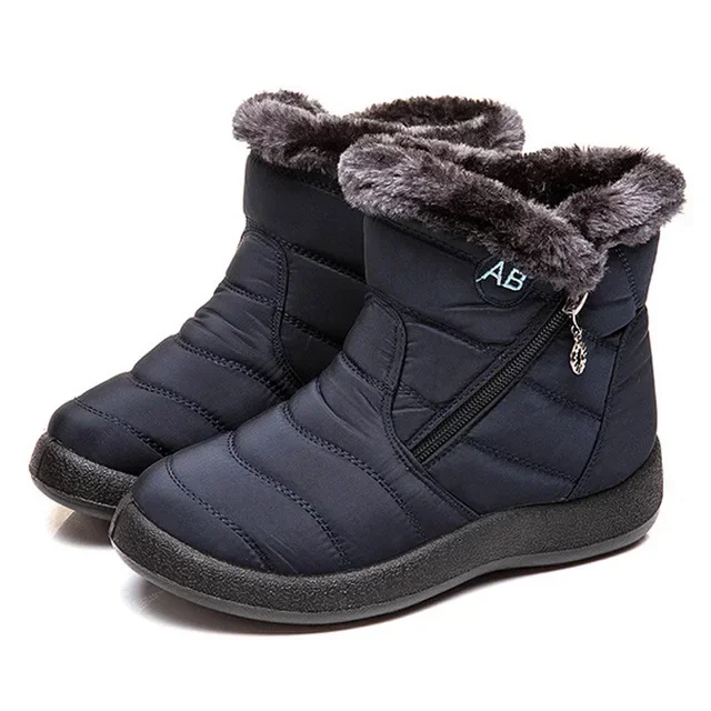 

Snow Women Boots Waterproof Boots Female Plush Winter Boots Women Warm Ankle Botas Mujer Winter Shoes Woman Plus Size