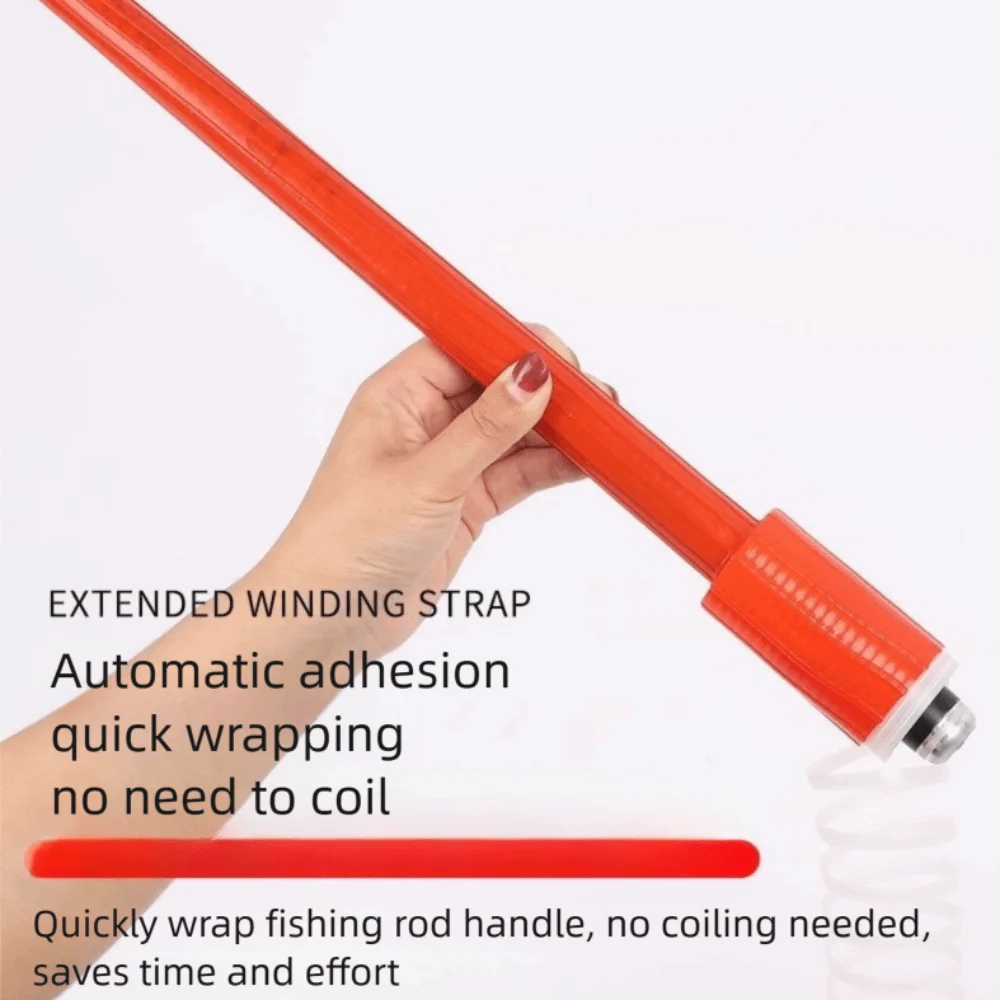 Mango de caña de pescar de 38cm, absorbente de sudor, diseño de hueso de dragón, mango de extensión, nueva cubierta, mango de extensión de silicona