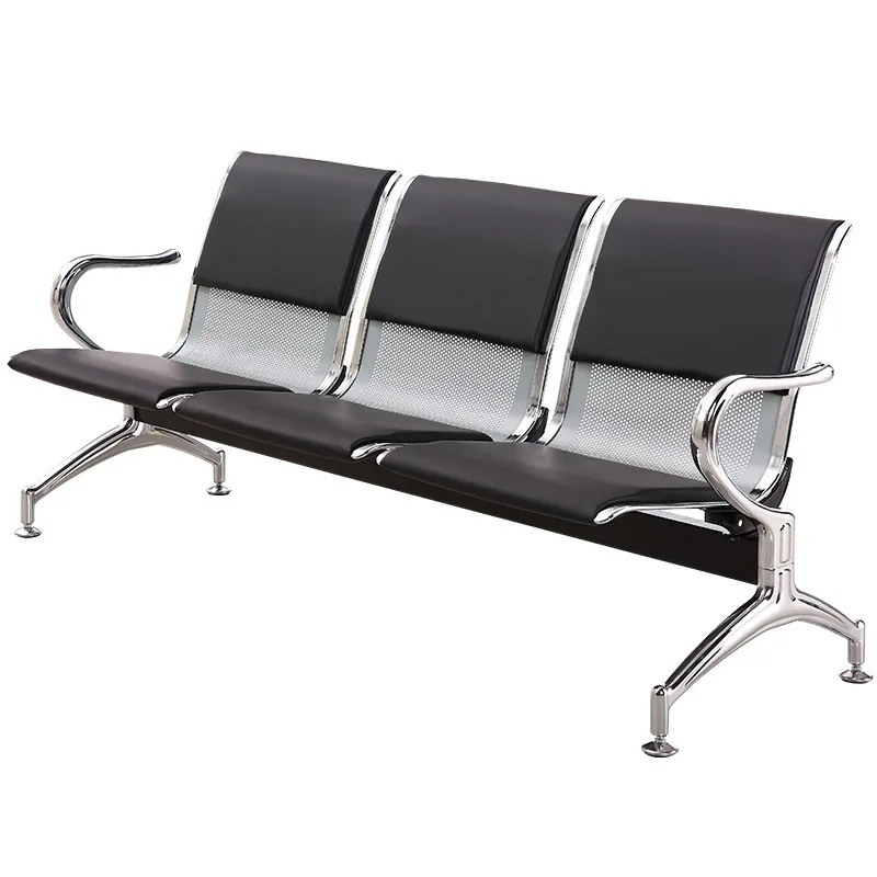Three-Seat Stainless Steel Airport And Hospital Chair For Office And Hotel Use Waiting Chair Rest Seat