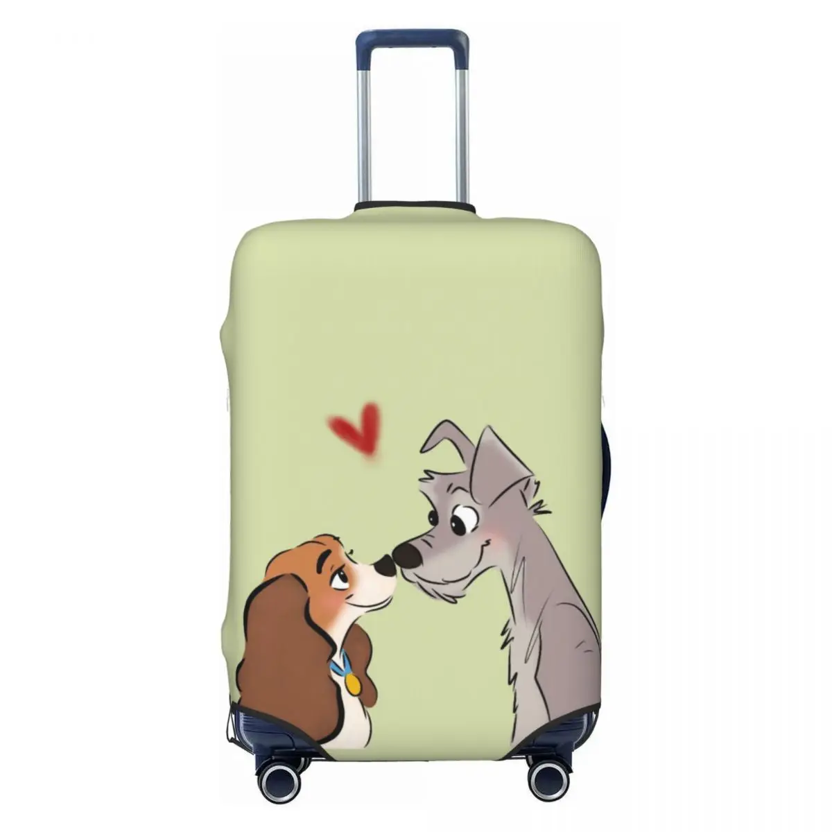 

Custom Lady And The Tramp Anime Luggage Cover Elastic Cute Cartoon Travel Suitcase Protective Covers Fits 18-32 Inch