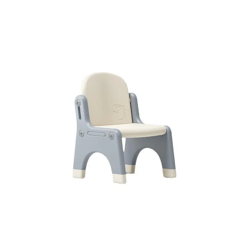 Taburete bajo para niños y niñas, silla de plástico con respaldo para guardería, hogar, cocina, muebles infantiles