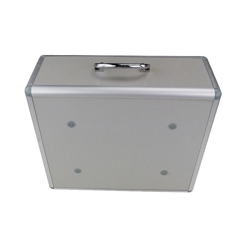 

Emergency Medicine Cabinet Aluminum Alloy Portable Wall Mountable First Aid Kit Triple Compartment Lockable Storage Box For Home