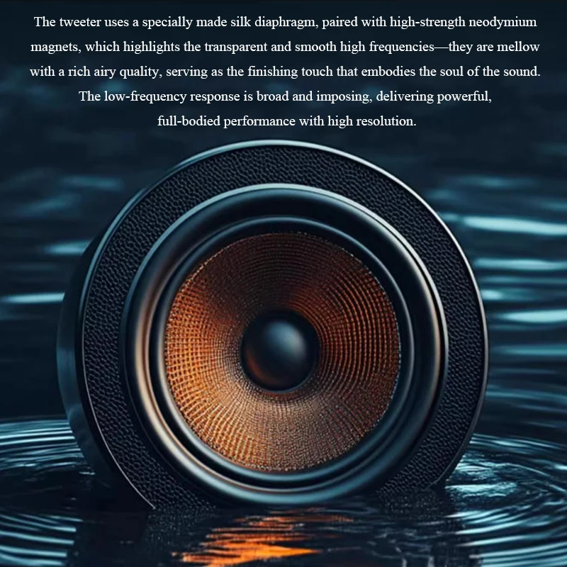 Speaker Aktif HIFI Multi-Fungsi dengan Tabung Vakum ECC82 Terintegrasi Bluetooth 5.0 Radio FM – Sistem Audio Retro Kelas Atas