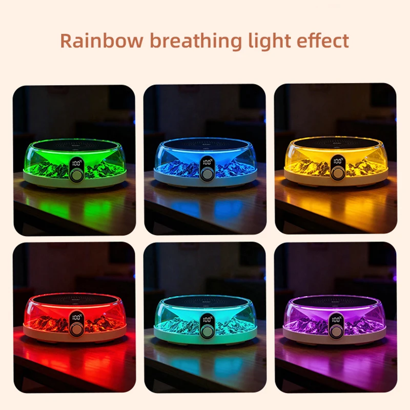 جهاز تسخين كوب القهوة الكهربائي بقدرة 300 وات مع ماكينة صنع الشاي الساخن الذكية ذات الضوء المحيط 100 ° C لوحة التدفئة كأس كوستر لوح تسخين ل 220 فولت