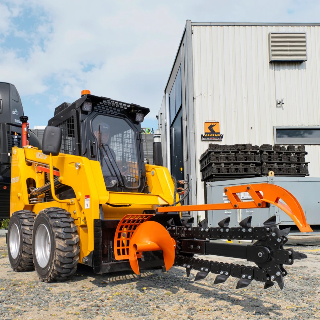 Mini Skid Steer Trencher Attachments For HT382T