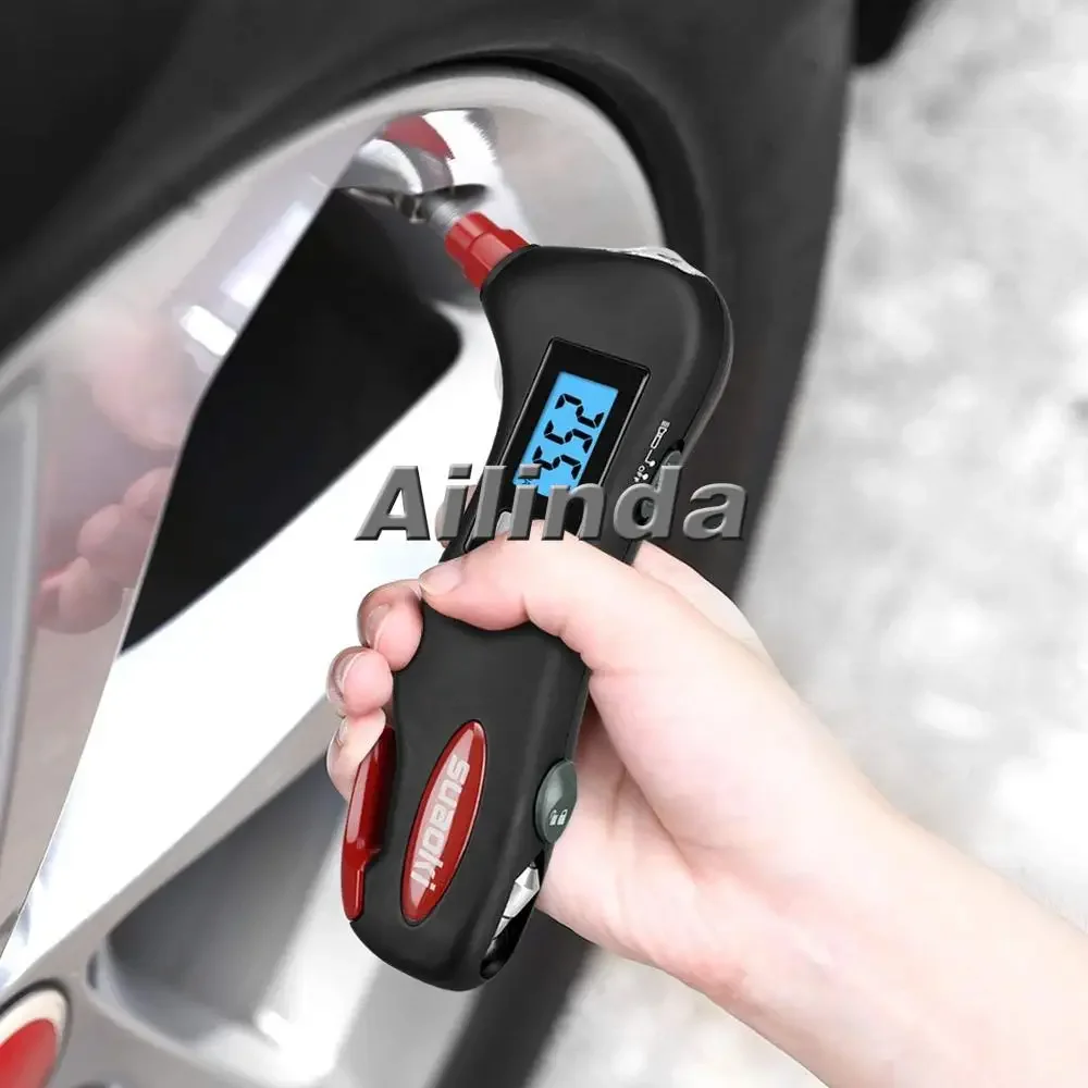 New Digital LCD Car Tire Tire Air Pressure Gauge Manometer Barometer Tester Tool for Automotive