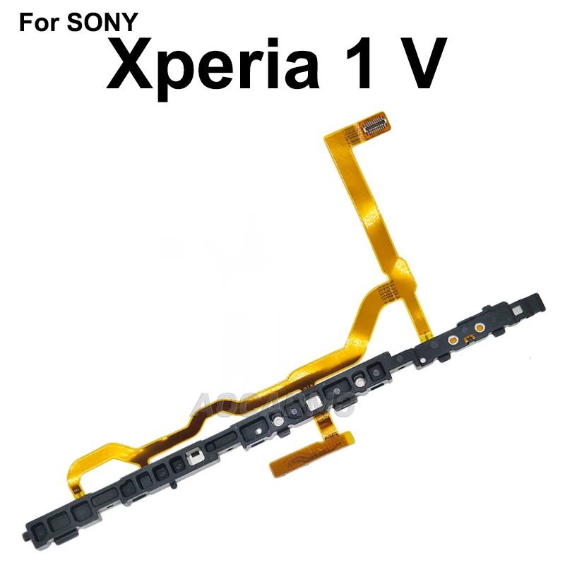 Aocarmo For Sony Xperia 1 V X1v Volume Button Shutter Key Flex Cable Repair Part XQ-DQ72 DQ62 DQ44 SO-51D SOG10