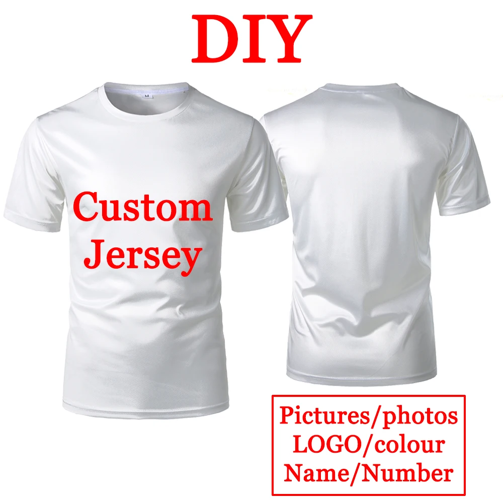 Personalized DIY fashion T-shirts Polyester Fabric Comfortable Breathable Sweatshirts High Quality Unisex Customized Tops