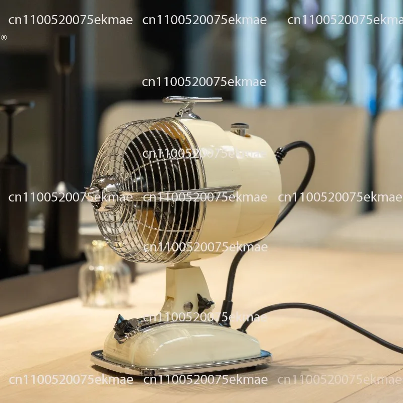 Home Silent Desktop Air Circulation Fan Airplane Head Electric Fan Shaking Head Nostalgic Table Fan