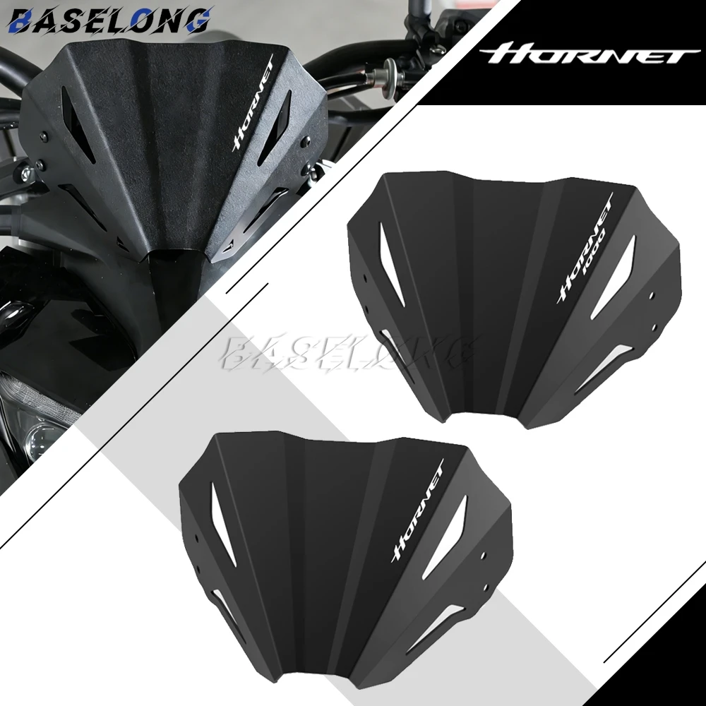 

New Motorcycle Black Windshield Aluminum Sport Windscreen Visor Deflector For HONDA CB 1000 CB1000 Hornet 1000 SP 2024 2025 2026