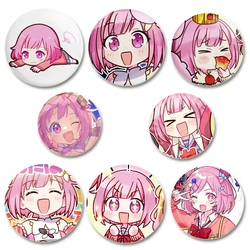 AnimeProject Sekai Badge Cute Cartoon Emu Otori Brooches Round Handmade Brooches Lapel Pins Jewelry for Backpack Clothes Gift