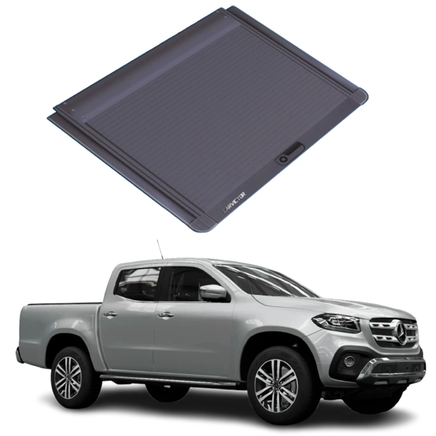 

Pickup Tail Box Truck Cover Retractable Aluminum Roller Shutter Lid Tonneau Cover for - X-Class