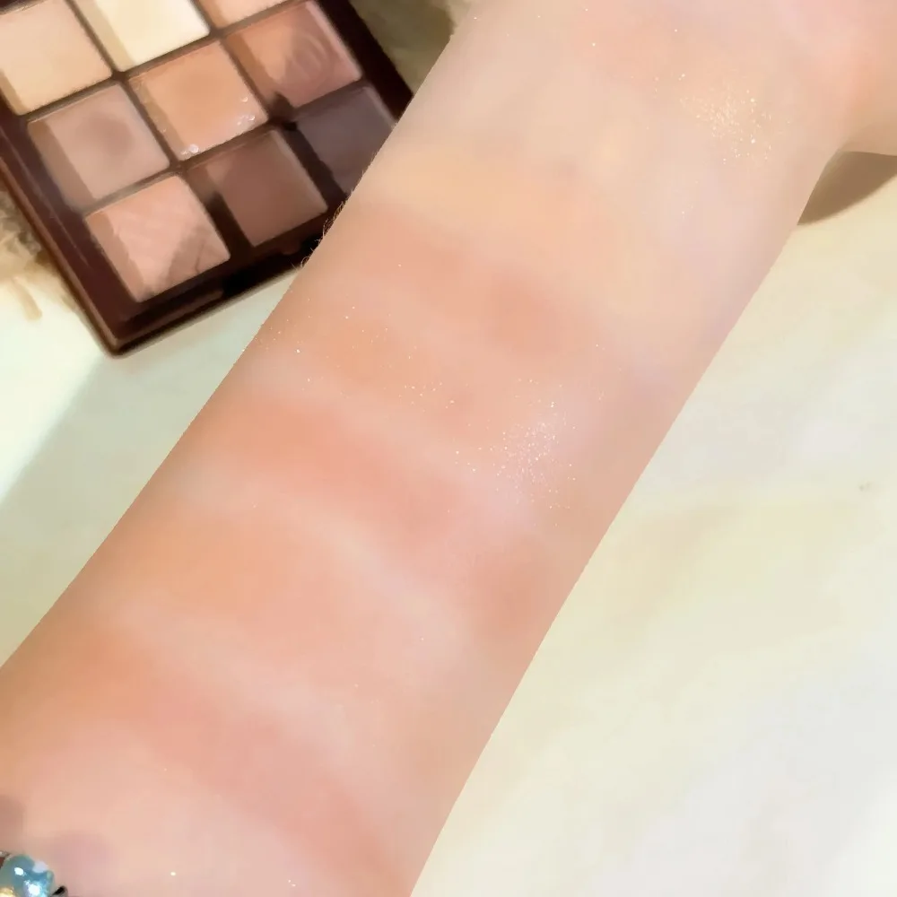 Chocolate Brown Eyeshadow Palette 9 Shades Matte Shimmer Long Wearing Cruelty Free Makeup gallery 5