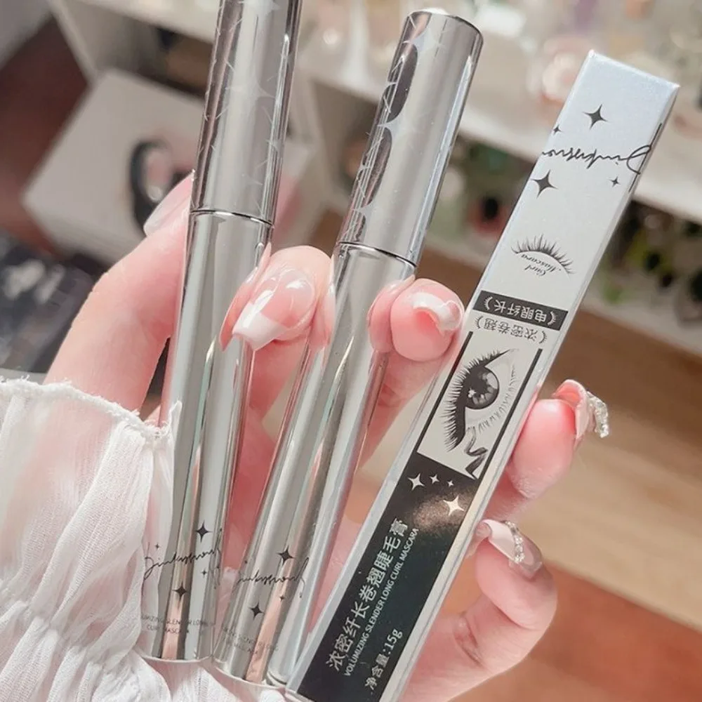 Colorful Colored Mascara Waterproof Curly Volume Length Mascara Small Silver Tube Makeup Women Cosmetics Tools For Eye Makeup