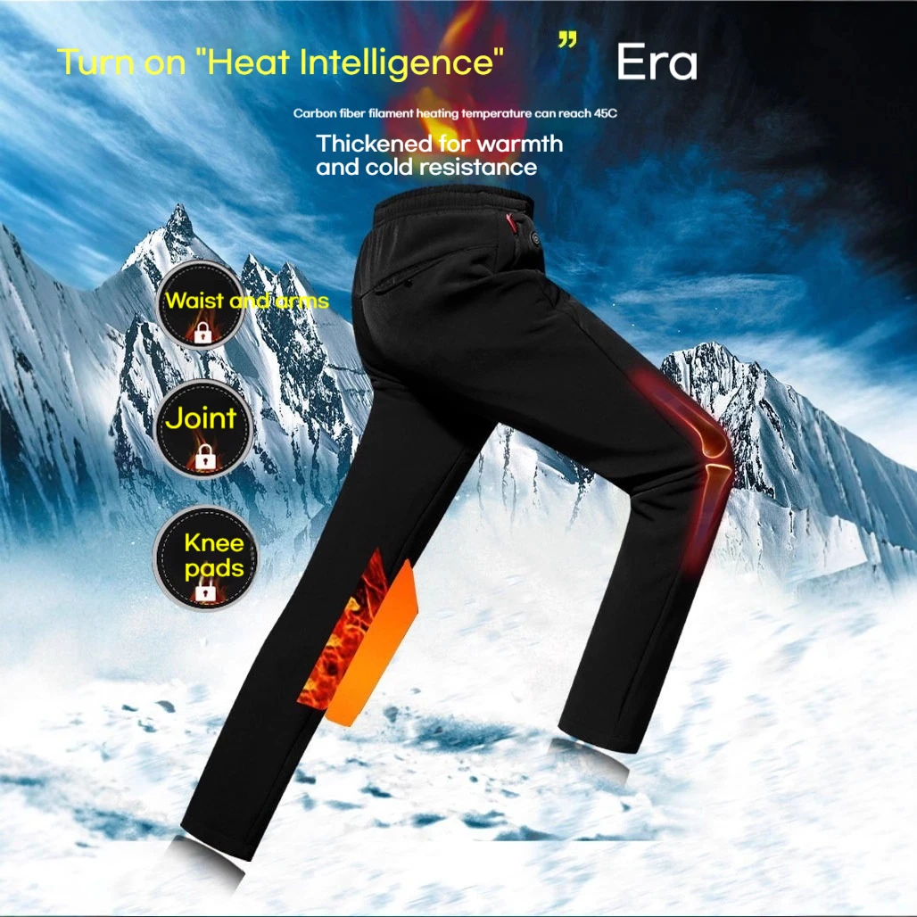 

Winter Thickened Fleece Lined Windproof Warm Casual Men's Pants Fashionable Motorcycle Street Gear Comfortable Biker Trousers