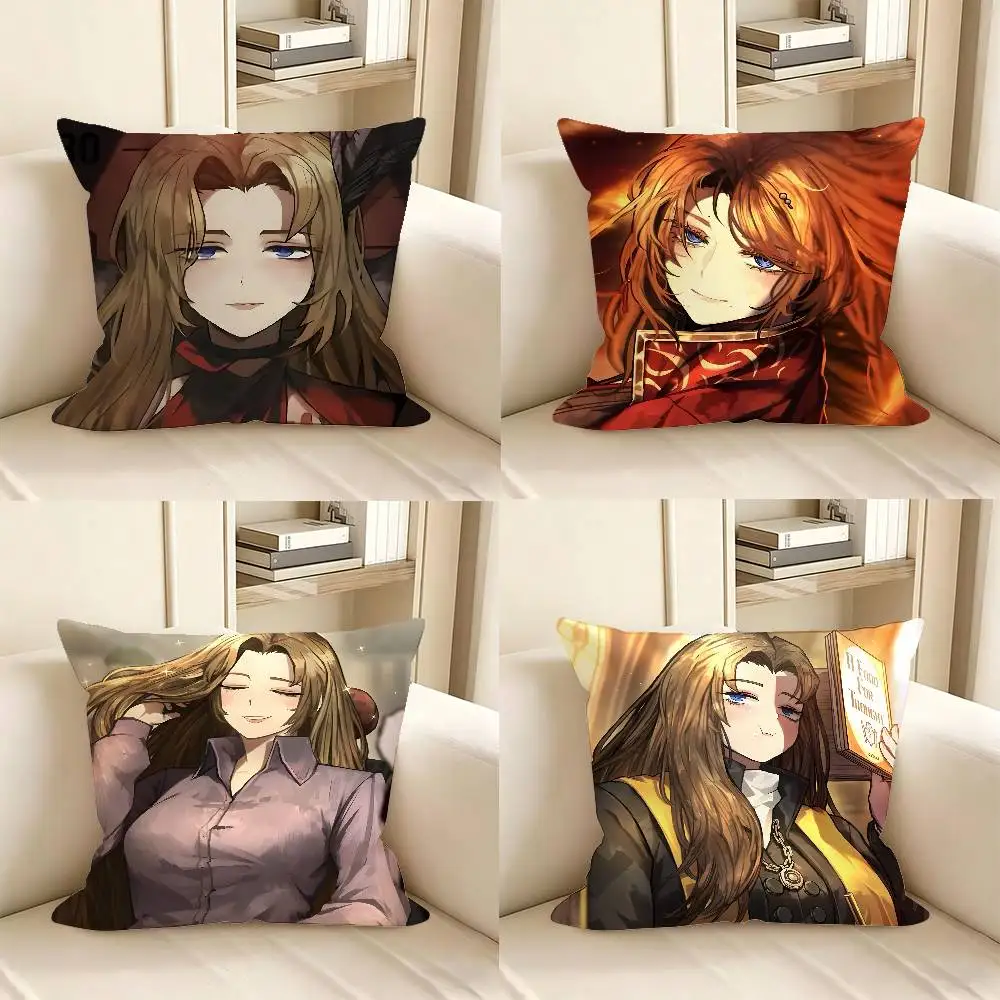 1pc Rodion Game Limbus Company Pillow Case Fashion Square Pillowcase Bedroom Sofa Room Ins Decoration Leisure
