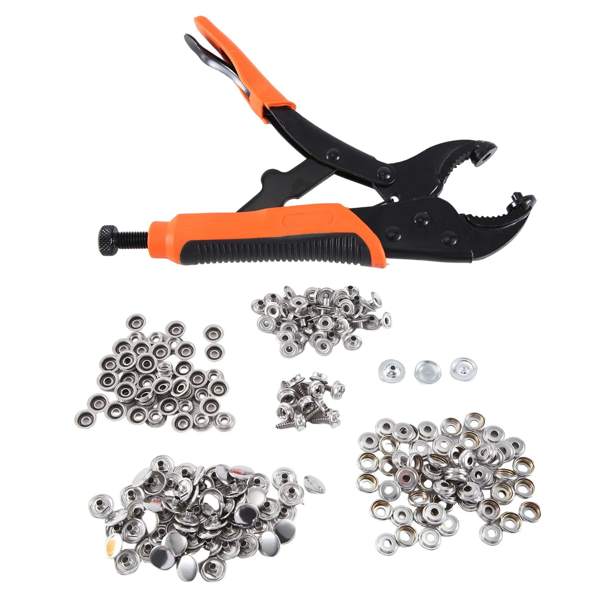 

Heavy Duty Snap Fastener Tool,Snap Setter Tool Kit with 60 Sets, for Boat Cover, Snap Button Tool, Replacing Metal Snaps