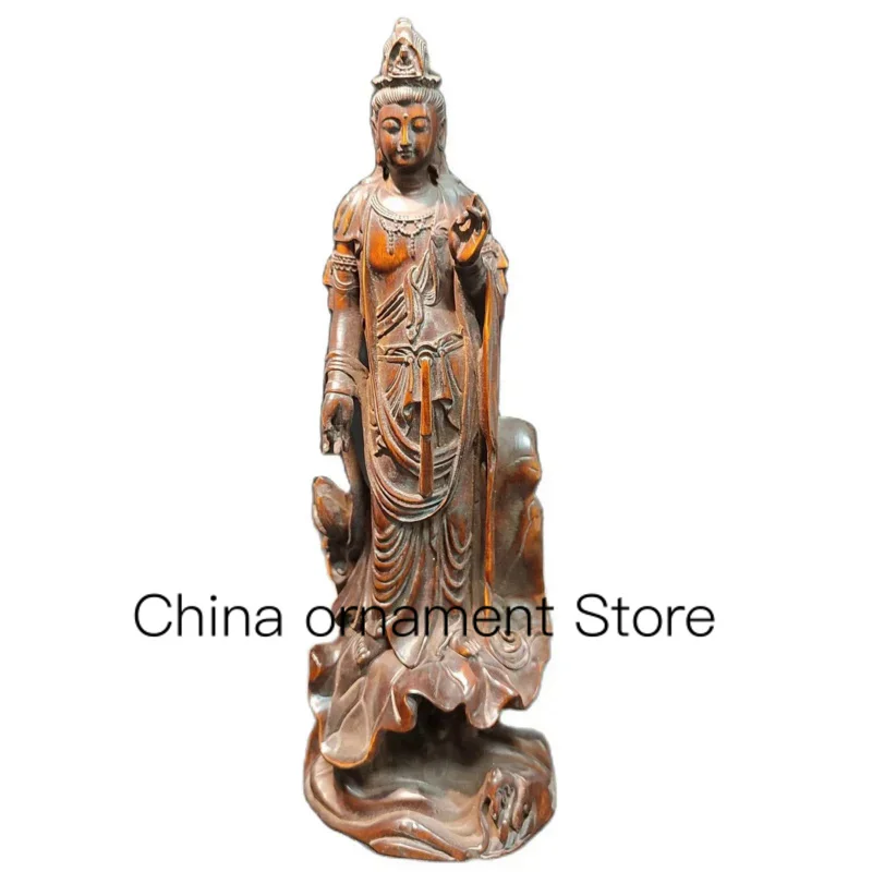 

chinese carved wood buddha statue vintage wooden quan kwan yin statue carvings bois quan yin