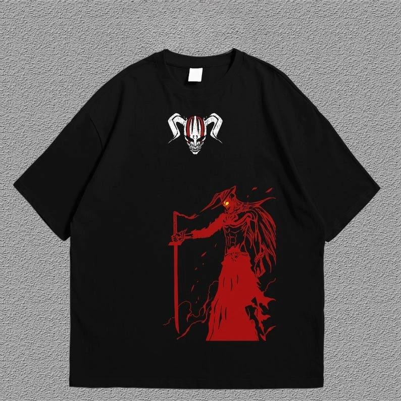 Anime bleach Graphic T Shirt Vintage Loose Oversized Unisex T-shirt Trendy Cotton Harajuku high quality Comfortable hot product