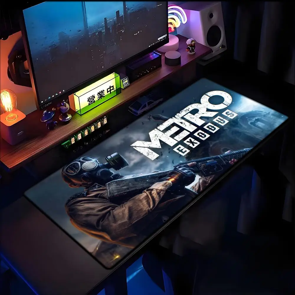 

Mouse Pad Large rubber mouse pad with lock edge computer gamer HD Metro Exodus printing desk pad keyboard pad