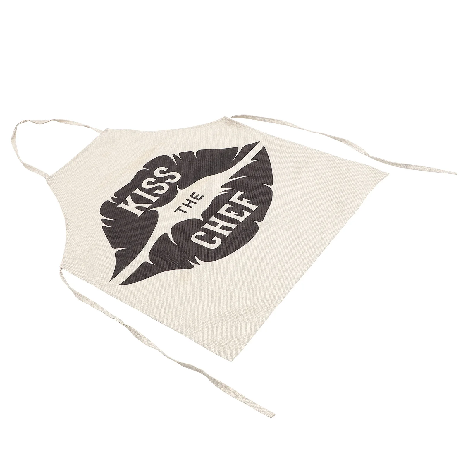 

Cotton Linen Aprons Premium Material Dustproof Easy Clean Creative Kitchen Pattern Size Back Tie Design