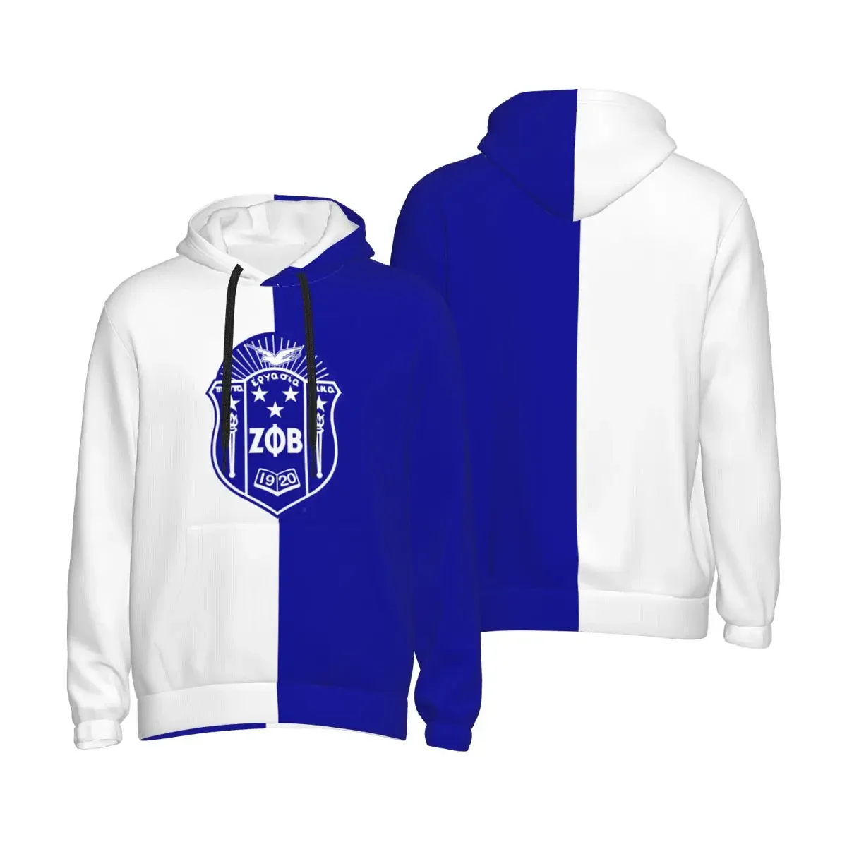 Zeta Phi Beta ZPB Sorority Men's Pullover Hoodie Casual Hooded Sweatshirt Best Hoodies Sportswear Tracksuit with Pocket