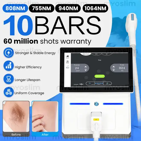 New Soprano 6000W professional-grade 808 diode painless hair removal