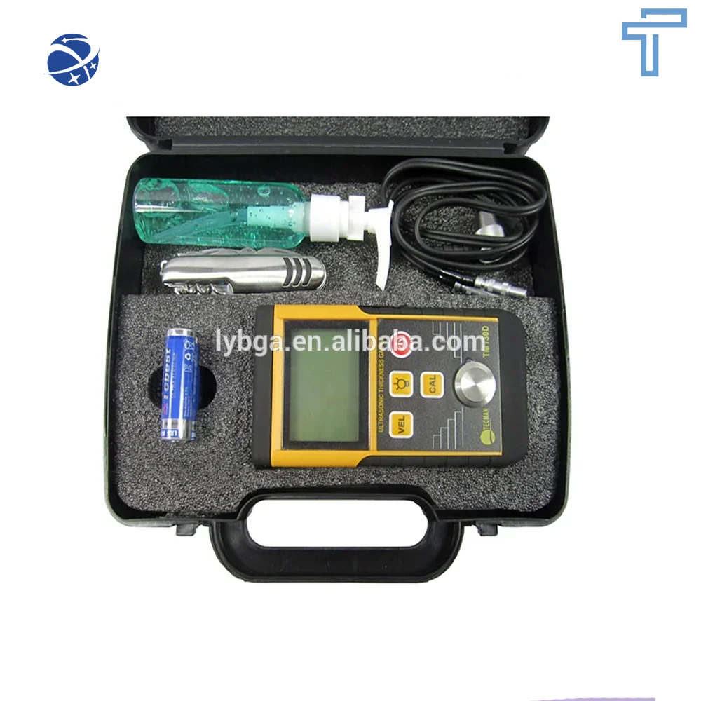 Hottest TECMAN genuine TM130D steel ultrasonic thickness gauge thickness gauge glass plastic pipe valve thickness meter