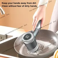 Cordless Electric Rotating Floor Scrub Handheld, USB Rechargeable Electric Floor Cleaning Brush