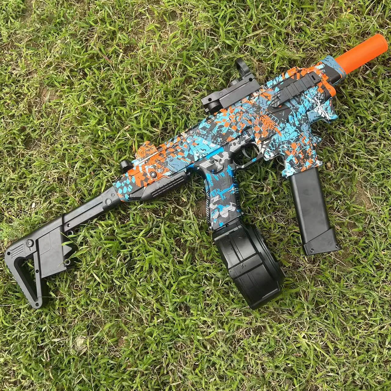 مجموعة Carbine G17 مع بطارية 3.7 فولت يمكن أن تطلق رصاصات هيدروجيل 7-8 مم، هدية رأس السنة الجديدة للأولاد، نموذج اللعبة #2