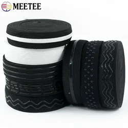 2/5/10M Elastic Band for Underwear 20-50mm Silicone Non-slip Rubber Webbing Bands Garment Ribbon DIY Sewing Accessories