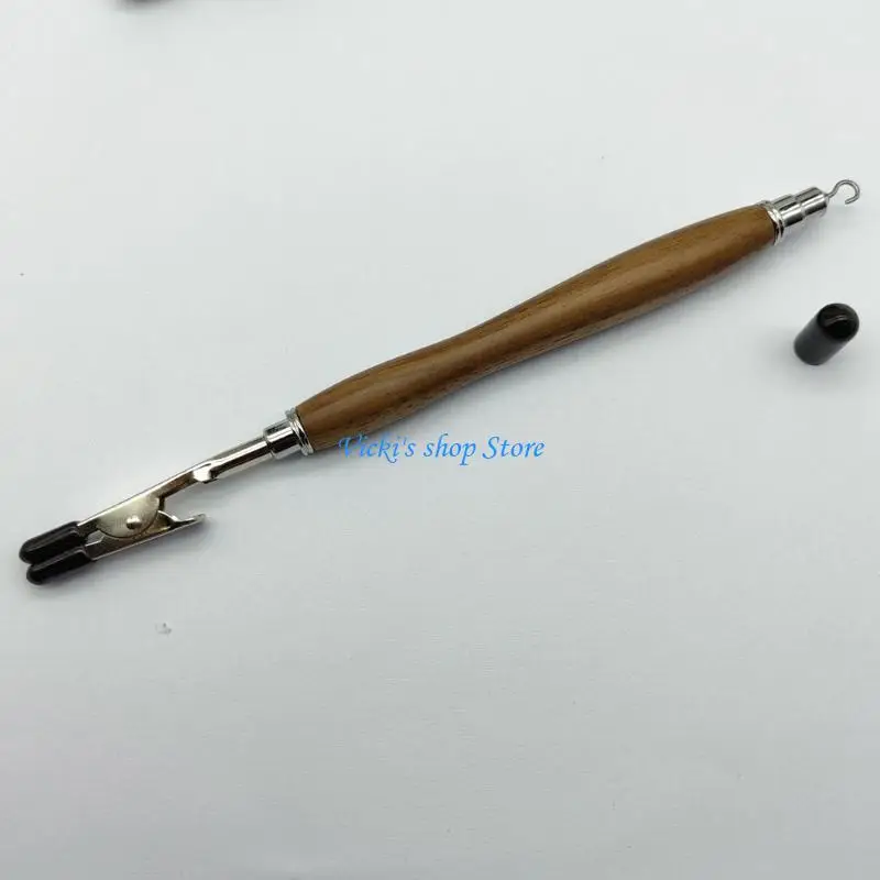 أداة تثبيت سوار من الخشب الطبيعي، سوار قوي لوضع المشبك المعدني المساعد، أداة مساعدة، قفل السوار