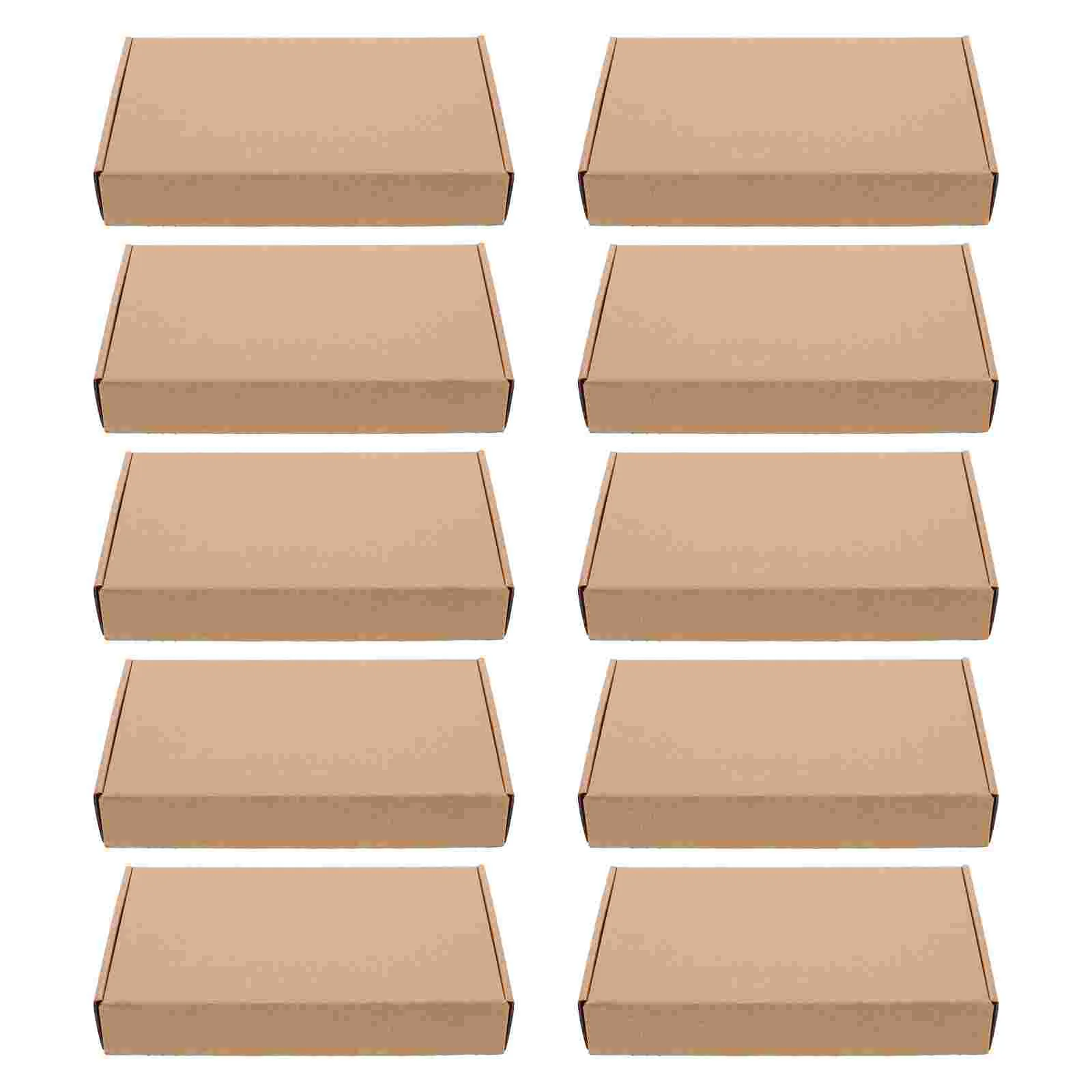 10 Pcs Aircraft Box Carton Small Pizza Boxes Shipping Paper for Mailer Bulk Kraft