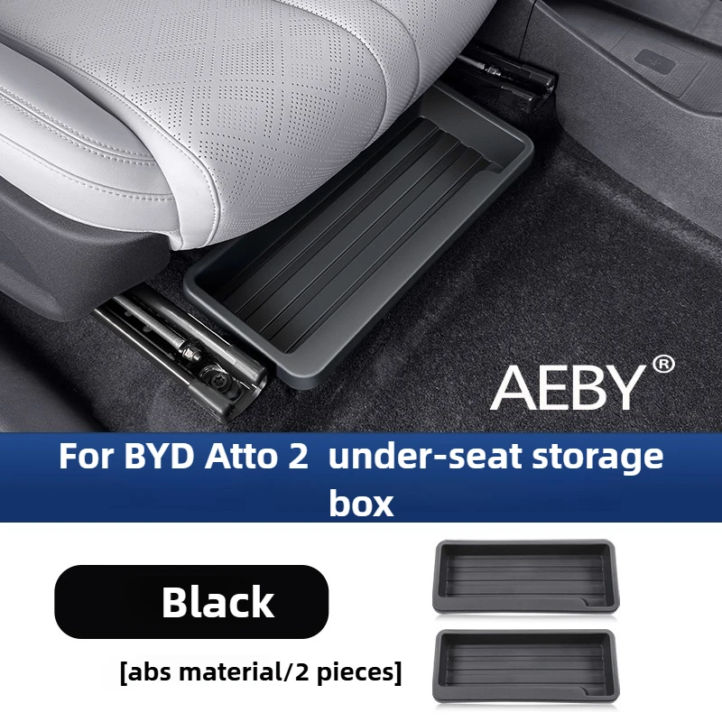 AEBY لـ BYD Atto 2 2024-2025 صينية تنظيم مخفية، غطاء تخزين إضافي تحت المقعد، منظم صندوق مخفي، تخزين السيارة، مناسب حسب الطلب #6
