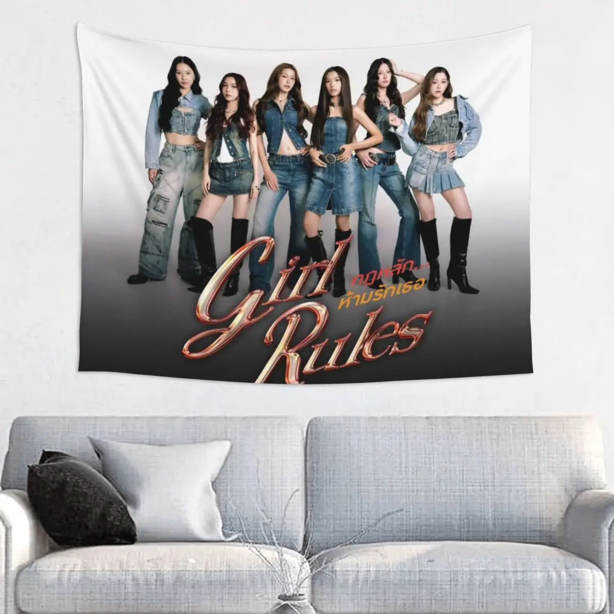 Milklove Namtanfilm Viewmim Thai TV Girl Rules Drama Stills Background Hanging Wall Cloth Home Wall Decor Art Tapestry