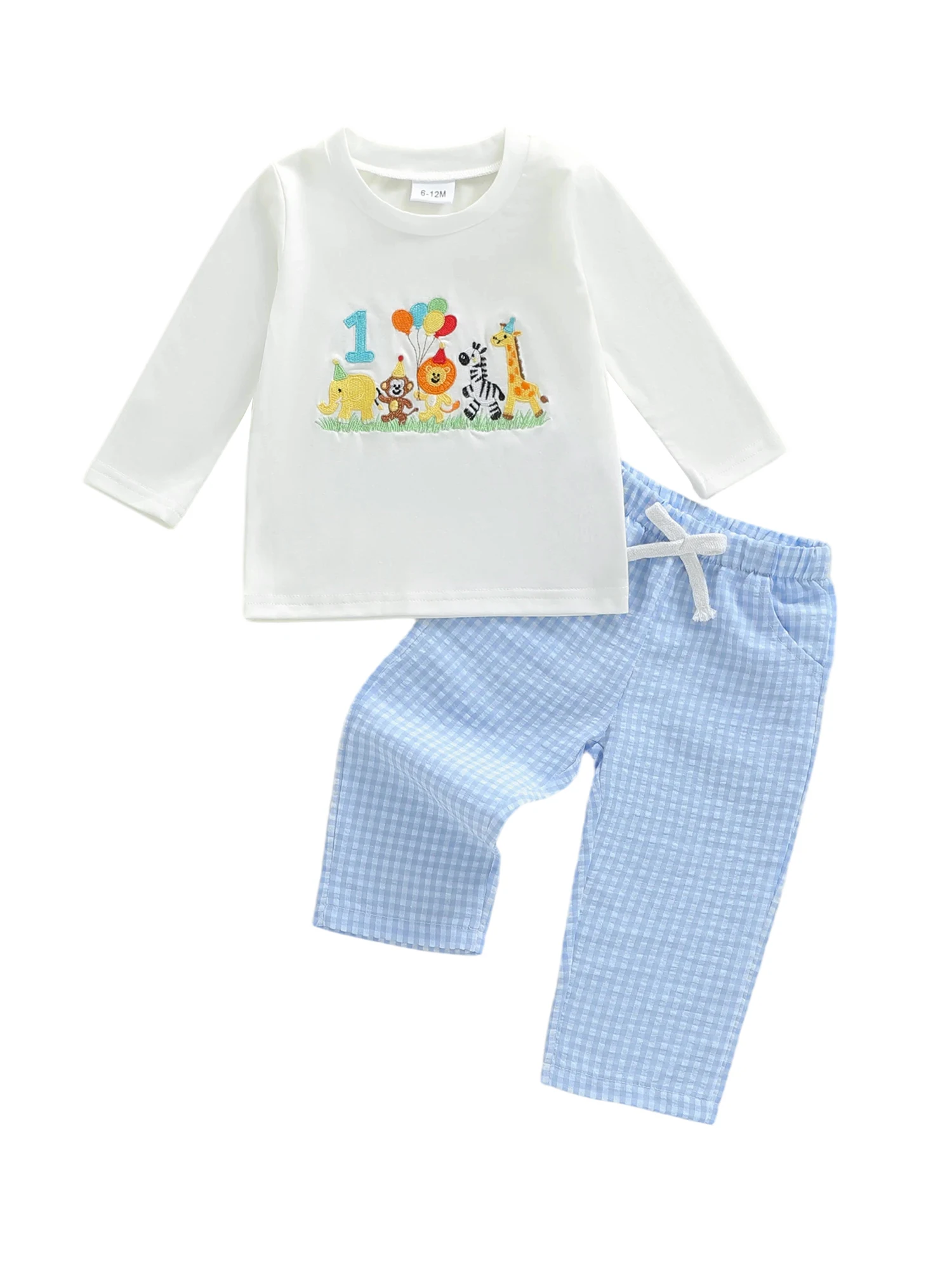 ชุดเดรสพิมพ์ลายดอกไม้สำหรับเด็กผู้หญิงวัยหัดเดินพร้อมที่คาดผมและกางเกงบานชุด 3 ชิ้นสำหรับการเฉลิมฉลองวันเกิดครั้งแรก