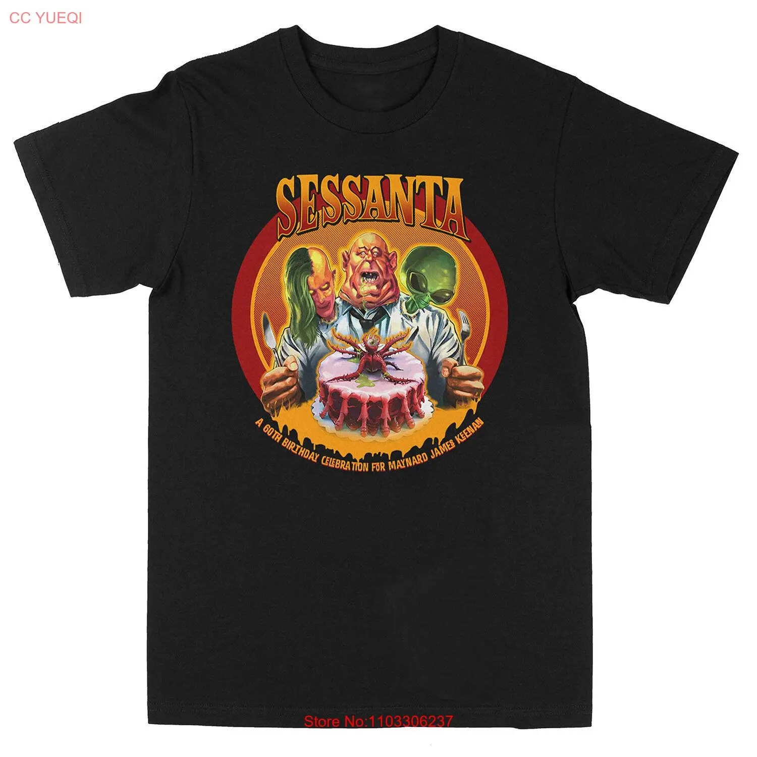 Мужская футболка Sessanta с тремя головками, цвет черный