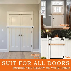 Steel Door Securitys Bar U-shaped Bracket Anti-Rust Pull-Down Open Rod Bracket For Warehouses Garages