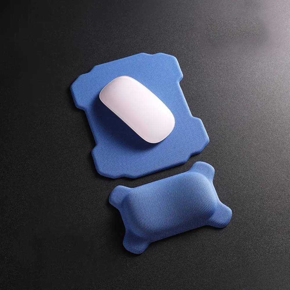 

1/2pcs Slow Rebound Mouse Wrist Support Pad Ergonomic Non-Slip Wristband Mouse Mat Supportive Soft Texture Keyboard Hand Cushion