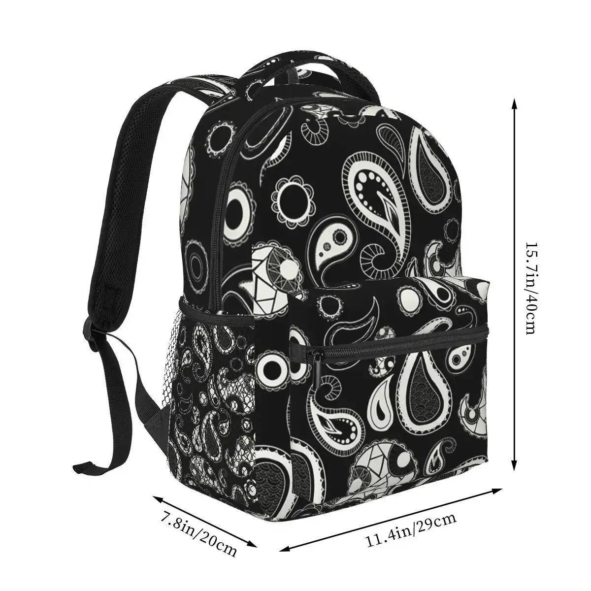 Custom Bag Cool Paisley Bandana Style Backpack Hot Sale Daypack Large Capacity Kids BookBag School Bag Shoulder Bags For Men Wom