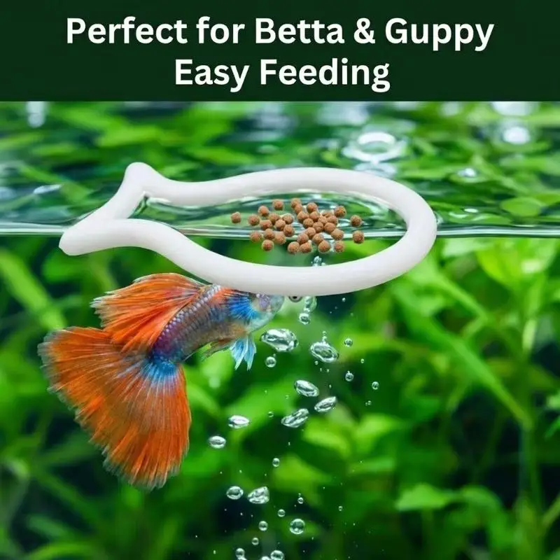2/4/6pcs Fish Feeding Ring Aquarium Food Containment Device Anti Diffusion for Efficiency in Fish Tanks