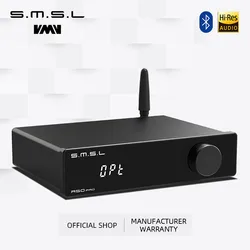 SMSL A50PRO 70W*2 전력 증폭기 MA12070P*2 Bluetooth5.0 HDMI ARC 패시브 서브우퍼 및 스피커용 하이 로우 패스 필터
